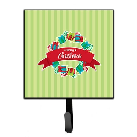 Carolines Treasures Christmas Wreath Presents Green Leash or Key Holder BB6977SH4